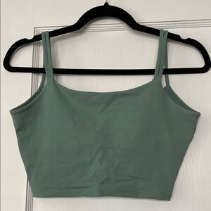 Double Strap Cropped Yoga Tank Top
